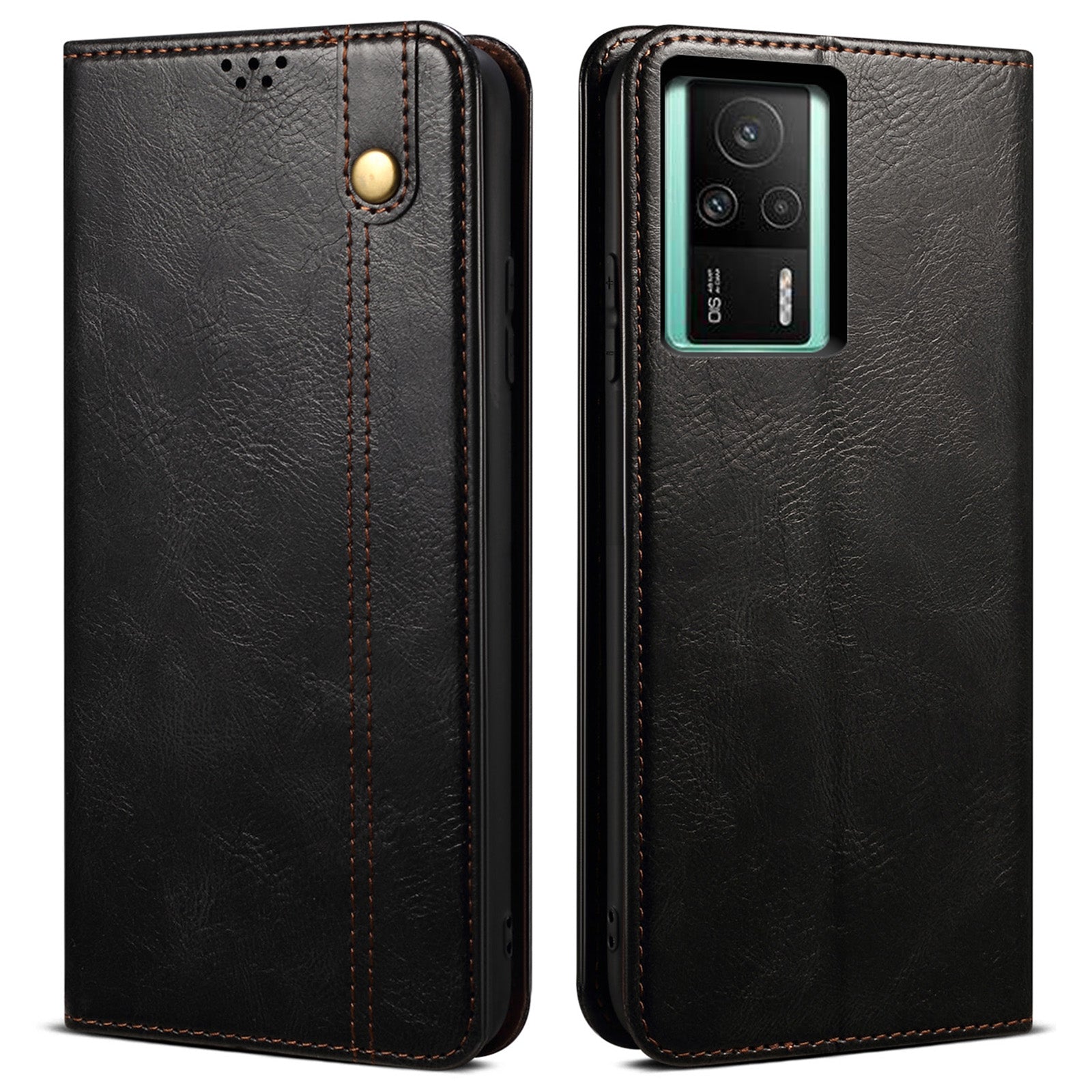 Anti-fall Phone Case For Xiaomi Redmi K60E 5G Waxy Crazy Horse Texture Stand Wallet PU Leather Magnetic Auto-absorbed Folio Flip Phone Cover Anti-fall Phone Case For Xiaomi Redmi K60E 5G Waxy Crazy Horse Texture Stand Wallet PU Leather Magnetic Auto-absorbed Folio Flip Phone Cover